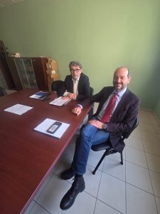 Marco Turillazzi, amministratore unico Terrecablate reti e servizi, e Michele Pescini, presidente del Consorzio Terrecablate