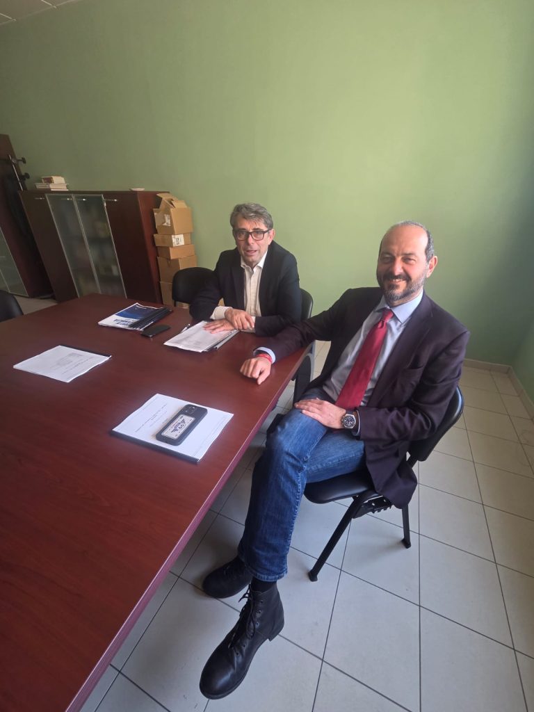 Marco Turillazzi, amministratore unico Terrecablate reti e servizi, e Michele Pescini, presidente del Consorzio Terrecablate
