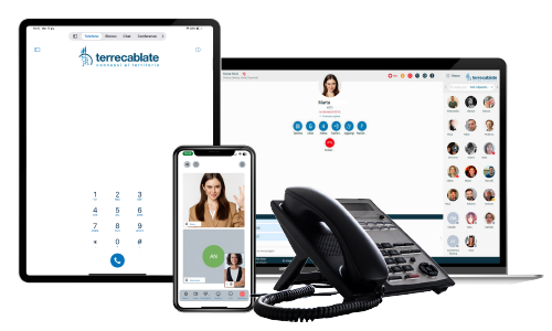 Immagine di dispositivi collegati al centralino incloud Terrecablate